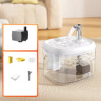 Pet Water Fountain 1.5L – Large Capacity Cat Drinking Fountain, Ultra-Quiet, Easy to Clean & Safe Anti-Dry Pump.