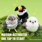 USB Rechargeable Chirping Bird Toy for Cats – Motion Wing Flap