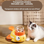 Yellow Duck Pet Treat Puzzle Feeder – Slow Eating Bowl