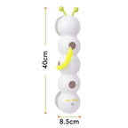 Interactive Cat Teaser Toy – Realistic Feather Worm, Battery-Operated for Active Play