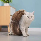 Foldable Honeycomb Cat Scratcher with Rolling Play Ball