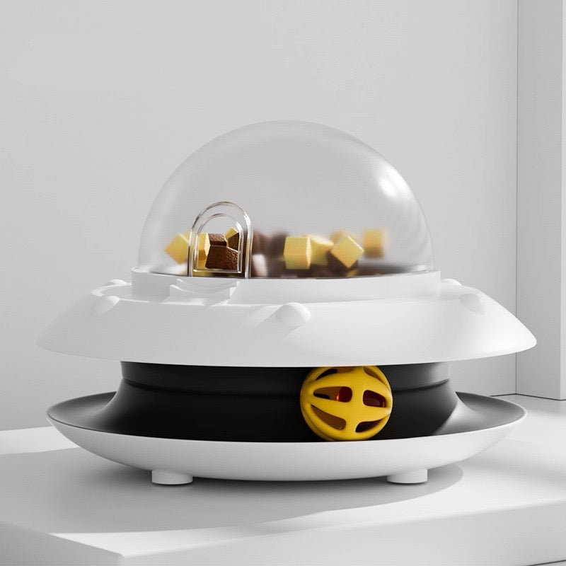 Smart Motion Cat Feeder Toy – Interactive 2-in-1 Food Dispenser