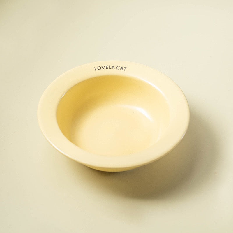 Ceramic UFO Cat Bowl – 170ml Slow Feeder & Cervical Protection Dish.