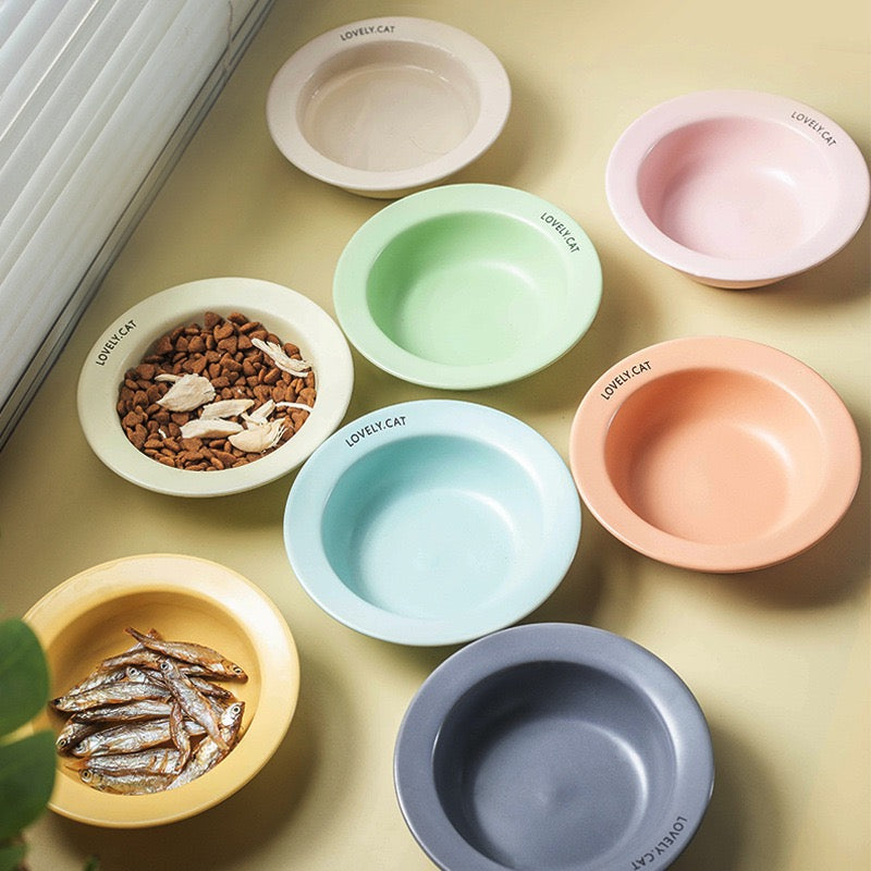 Ceramic UFO Cat Bowl – 170ml Slow Feeder & Cervical Protection Dish.