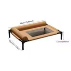 Washable Mesh Elevated Dog Bed with Pillow – Breathable Raised Cooling Pet Bed for Indoor & Outdoor Use.