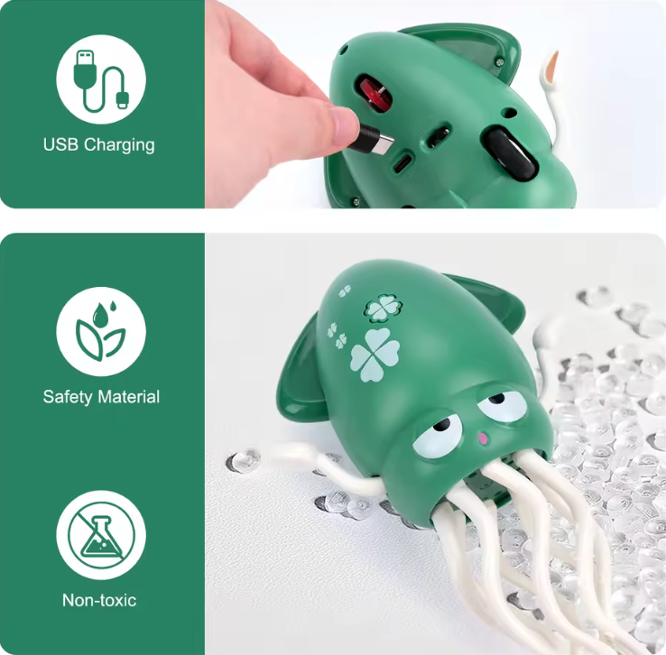 Electric Dancing Octopus Robot – LED Lights & Obstacle Avoidance