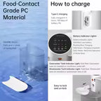 Smart Rechargeable Pet Water Dispenser – Automatic Tipping Design for Cats & Dogs.