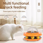 Smart Motion Cat Feeder Toy – Interactive 2-in-1 Food Dispenser